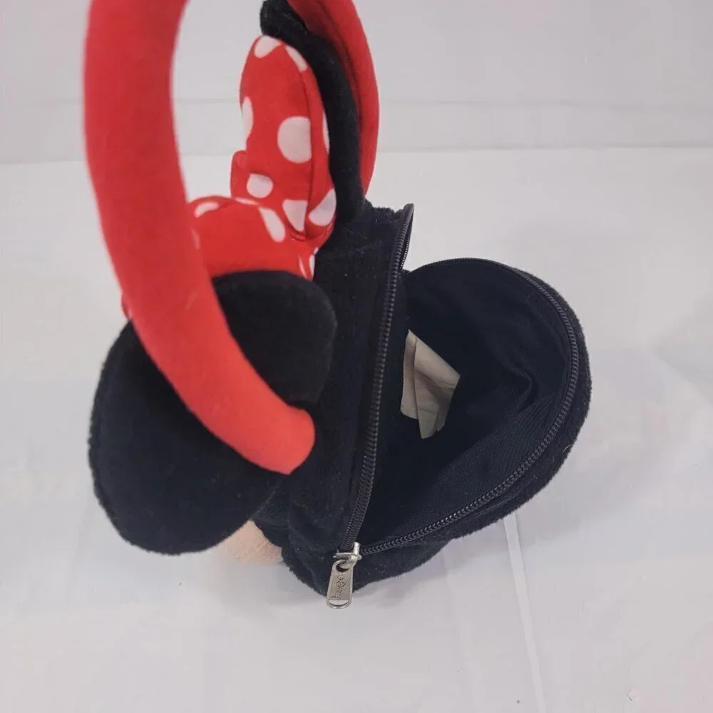 Disney Minnie Mouse Girls Zipper Close Plush Handbag Purse